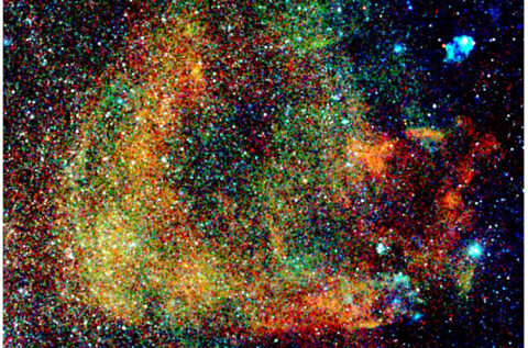 Ausgedehnte Röntgenemission am Himmel verursacht durch Supernova-Explosionen in unserer Nachbarschaft. (Bild: FAU/Jonathan Knies)